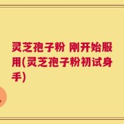 灵芝孢子粉 刚开始服用(灵芝孢子粉初试身手)