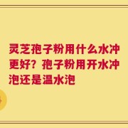 灵芝孢子粉用什么水冲更好？孢子粉用开水冲泡还是温水泡