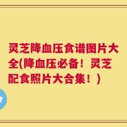 灵芝降血压食谱图片大全(降血压必备！灵芝配食照片大合集！)