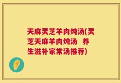 天麻灵芝羊肉炖汤(灵芝天麻羊肉炖汤  养生滋补家常汤推荐)