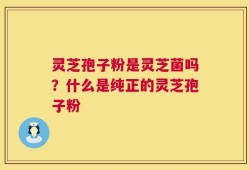 灵芝孢子粉是灵芝菌吗？什么是纯正的灵芝孢子粉