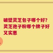 破壁灵芝包子哪个好？灵芝孢子粉哪个牌子好又实惠
