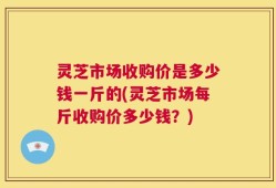 灵芝市场收购价是多少钱一斤的(灵芝市场每斤收购价多少钱？)