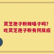 灵芝孢子粉辣嗓子吗？吃灵芝孢子粉有何反应