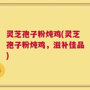 灵芝孢子粉炖鸡(灵芝孢子粉炖鸡，滋补佳品)