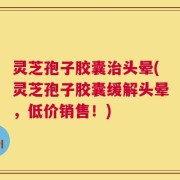 灵芝孢子胶囊治头晕(灵芝孢子胶囊缓解头晕，低价销售！)