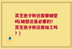 灵芝孢子粉还需要破壁吗(破壁还是必要的？灵芝孢子粉还需加工吗？)