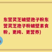东营灵芝破壁孢子粉东营灵芝孢子粉破壁素食粉，更纯、更营养)