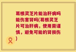 葛根灵芝片能治肝病吗能伤害肾吗(葛根灵芝片可治肝病，使用需谨慎，避免可能的肾损伤)