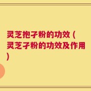 灵芝抱孑粉的功效 (灵芝孑粉的功效及作用)