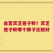 自营灵芝孢子粉？灵芝孢子粉哪个牌子比较好