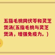五指毛桃同伏苓和灵芝煲汤(五指毛桃与灵芝煲汤，增强免疫力。)