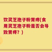 饮灵芝孢子粉胃疼(食用灵芝孢子粉是否会导致胃疼？)