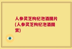 人参灵芝枸杞泡酒图片(人参灵芝枸杞泡酒图赏)