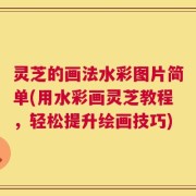 灵芝的画法水彩图片简单(用水彩画灵芝教程，轻松提升绘画技巧)
