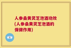 人参桑黄灵芝泡酒功效(人参桑黄灵芝泡酒的保健作用)