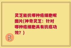 灵芝能抗哪种癌细胞呢图片(神奇灵芝：针对哪种癌细胞具有抗癌功效？)