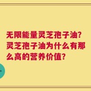 无限能量灵芝孢子油？灵芝孢子油为什么有那么高的营养价值？