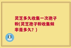 灵芝多久收集一次孢子粉(灵芝孢子粉收集频率是多久？)