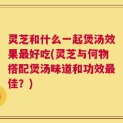 灵芝和什么一起煲汤效果最好吃(灵芝与何物搭配煲汤味道和功效最佳？)