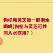 狗杞和灵芝能一起泡水喝吗(狗杞与灵芝可共同入水饮用？)