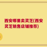 西安哪里卖灵芝(西安灵芝销售店铺推荐)