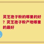 灵芝孢子粉的哪里的好？灵芝孢子粉产地哪里的最好