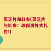灵芝片和红参(灵芝片与红参：珍稀滋补大礼包!)
