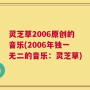 灵芝草2006原创的音乐(2006年独一无二的音乐：灵芝草)