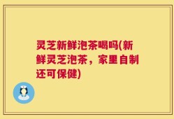 灵芝新鲜泡茶喝吗(新鲜灵芝泡茶，家里自制还可保健)