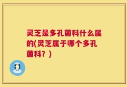 灵芝是多孔菌科什么属的(灵芝属于哪个多孔菌科？)