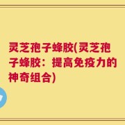 灵芝孢子蜂胶(灵芝孢子蜂胶：提高免疫力的神奇组合)