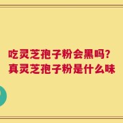吃灵芝孢子粉会黑吗？真灵芝孢子粉是什么味