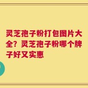 灵芝孢子粉打包图片大全？灵芝孢子粉哪个牌子好又实惠