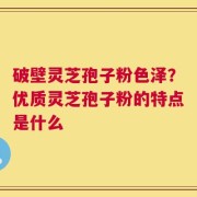 破壁灵芝孢子粉色泽？优质灵芝孢子粉的特点是什么