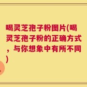 喝灵芝孢子粉图片(喝灵芝孢子粉的正确方式，与你想象中有所不同)