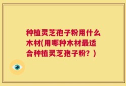 种植灵芝孢子粉用什么木材(用哪种木材最适合种植灵芝孢子粉？)