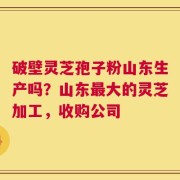 破壁灵芝孢子粉山东生产吗？山东最大的灵芝加工，收购公司