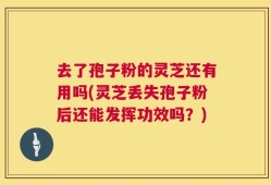 去了孢子粉的灵芝还有用吗(灵芝丢失孢子粉后还能发挥功效吗？)