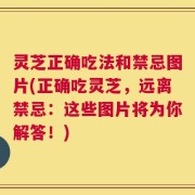 灵芝正确吃法和禁忌图片(正确吃灵芝，远离禁忌：这些图片将为你解答！)