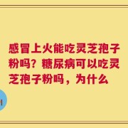 感冒上火能吃灵芝孢子粉吗？糖尿病可以吃灵芝孢子粉吗，为什么