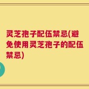 灵芝孢子配伍禁忌(避免使用灵芝孢子的配伍禁忌)