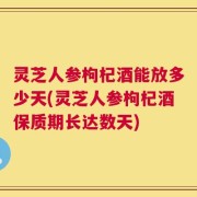 灵芝人参枸杞酒能放多少天(灵芝人参枸杞酒保质期长达数天)