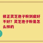 修正灵芝孢子粉到底好不好？灵芝孢子粉是怎么样的
