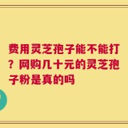 费用灵芝孢子能不能打？网购几十元的灵芝孢子粉是真的吗