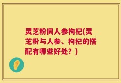 灵芝粉同人参枸杞(灵芝粉与人参、枸杞的搭配有哪些好处？)