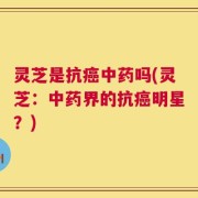 灵芝是抗癌中药吗(灵芝：中药界的抗癌明星？)