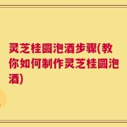 灵芝桂圆泡酒步骤(教你如何制作灵芝桂圆泡酒)