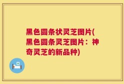 黑色圆条状灵芝图片(黑色圆条灵芝图片：神奇灵芝的新品种)