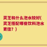 灵芝和什么泡水较好(灵芝搭配哪些饮料泡水更佳？)
